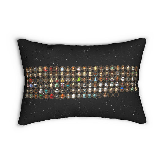 Galactic Brick Spun Polyester Lumbar Pillow