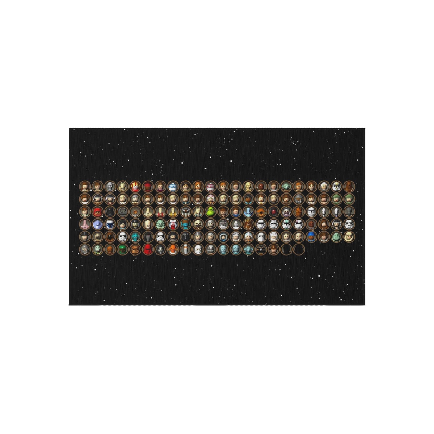 Character Icons Outdoor Rug