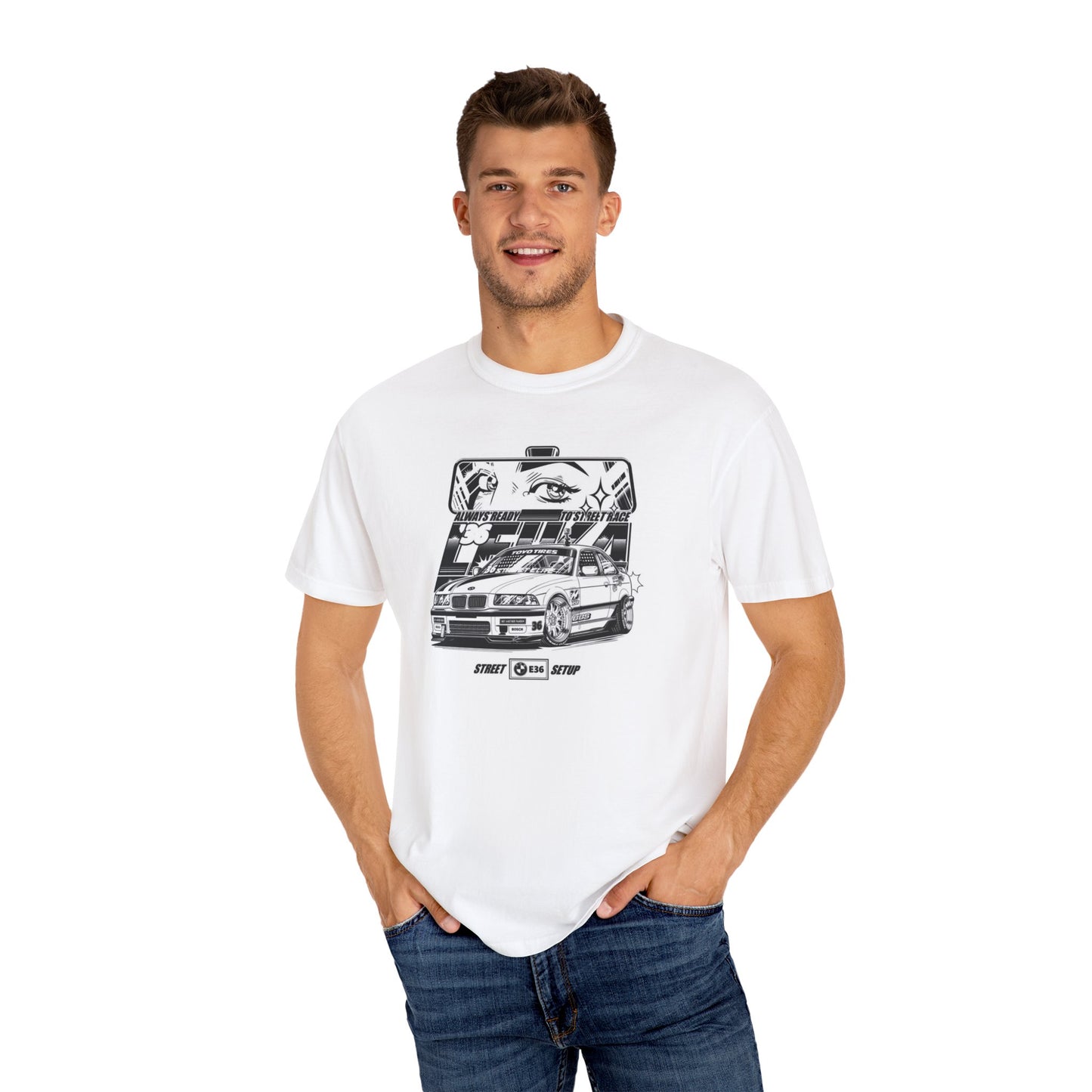 German Racing Unisex Garment-Dyed T-shirt